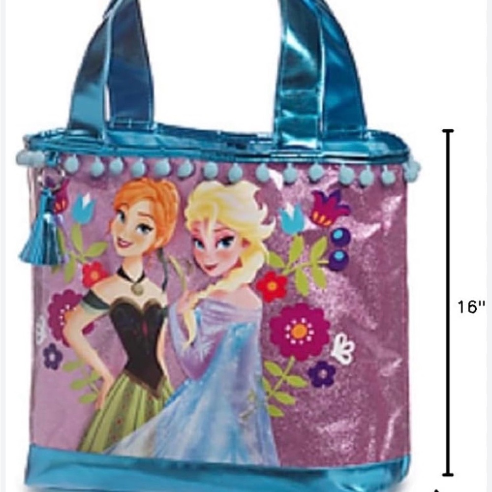 Disney Frozen Swim Beach Tote Bag PVC material for wet items. Easy to clean